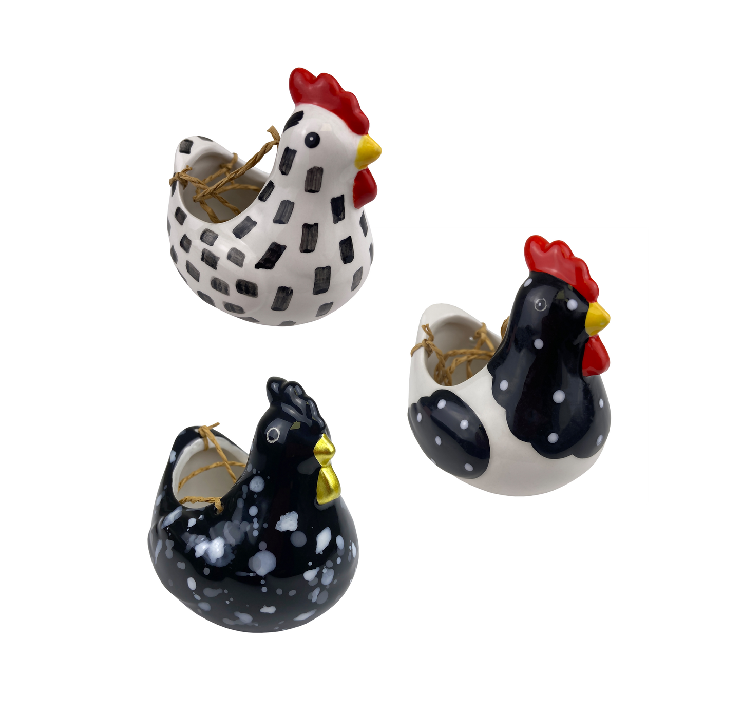 Hen Mini Hanging Planters