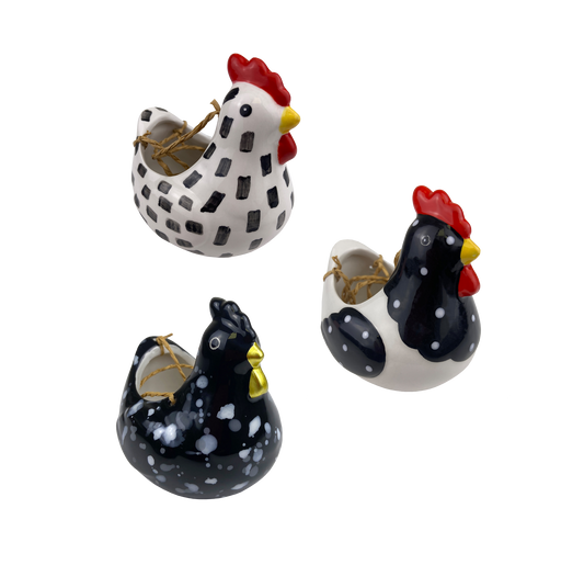 Hen Mini Hanging Planters