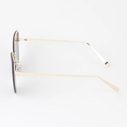 Modern Slim Double Bolt Gradient Sunglasses