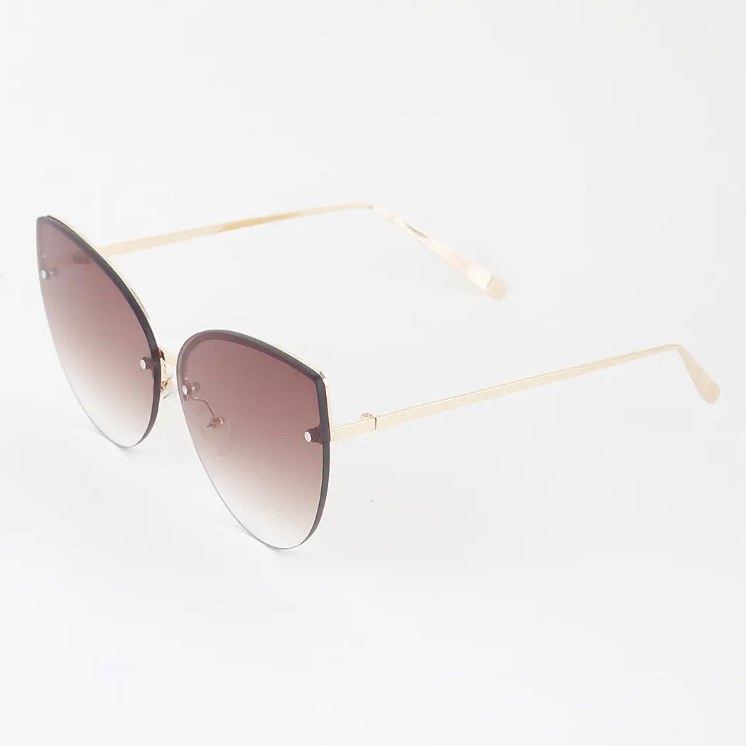 Modern Slim Double Bolt Gradient Sunglasses