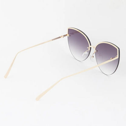 Modern Slim Double Bolt Gradient Sunglasses