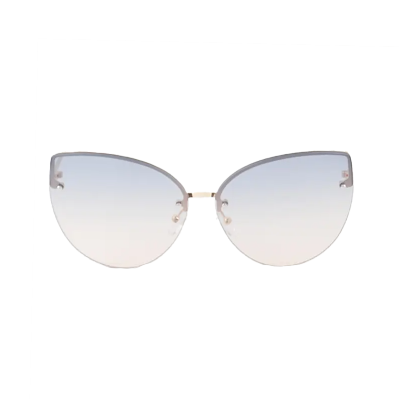 Modern Slim Double Bolt Gradient Sunglasses