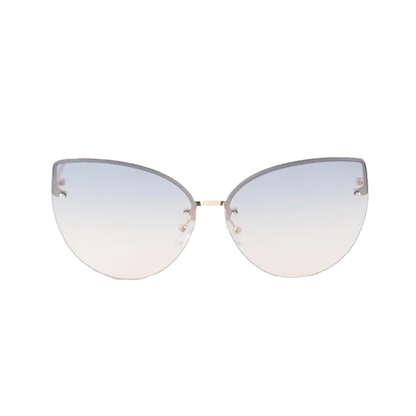 Modern Slim Double Bolt Gradient Sunglasses