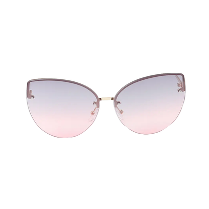 Modern Slim Double Bolt Gradient Sunglasses