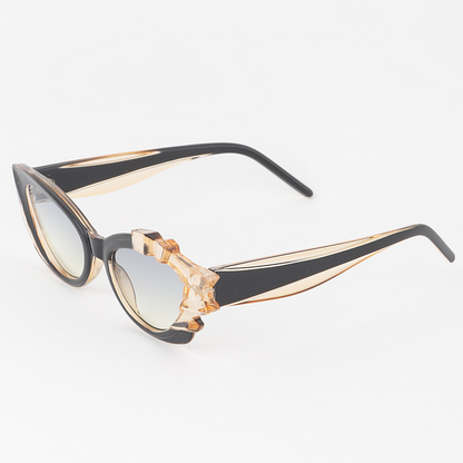 Crystal Cateye Sunglasses