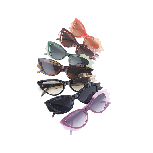 Crystal Cateye Sunglasses