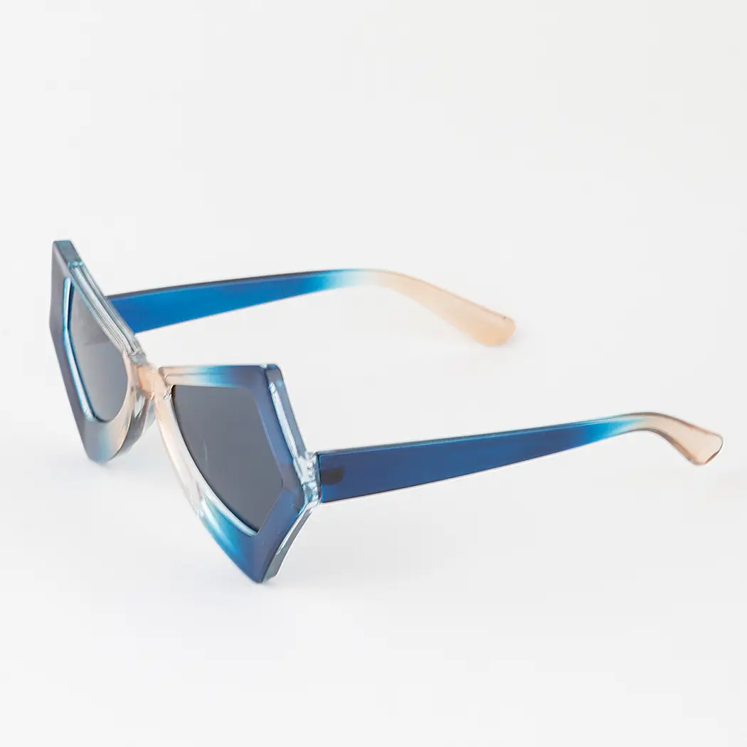 Multi Watercolor Sharp Sunglasses