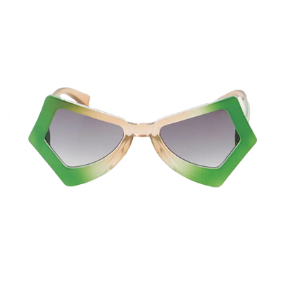 Multi Watercolor Sharp Sunglasses