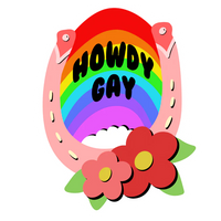 Howdy Gay Sticker