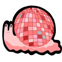 Disco Snail Sticker