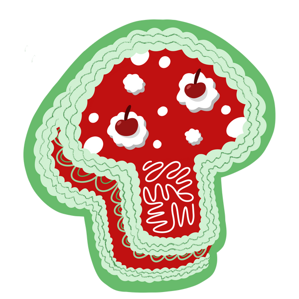 Mushroom Cake Sticker