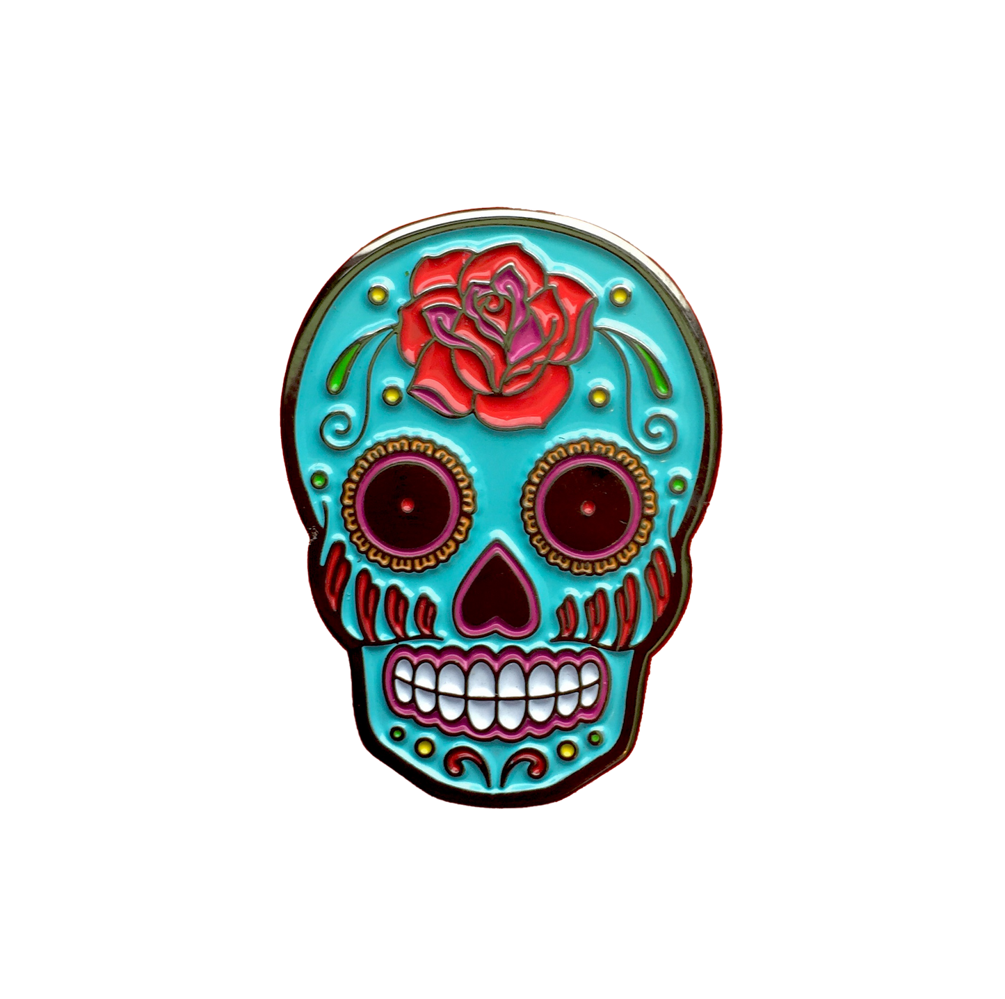 Sugar Skull Enamel Pin