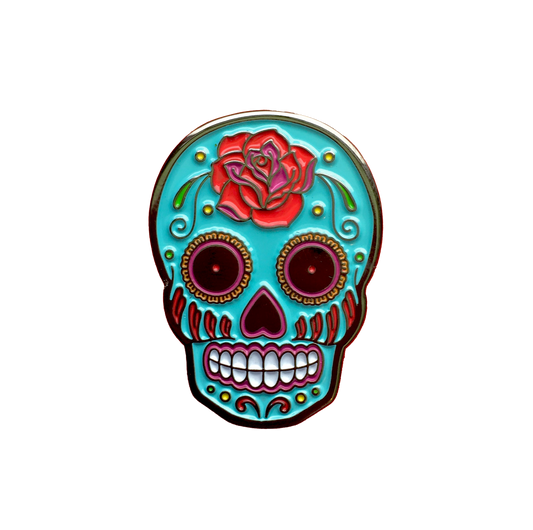 Sugar Skull Enamel Pin
