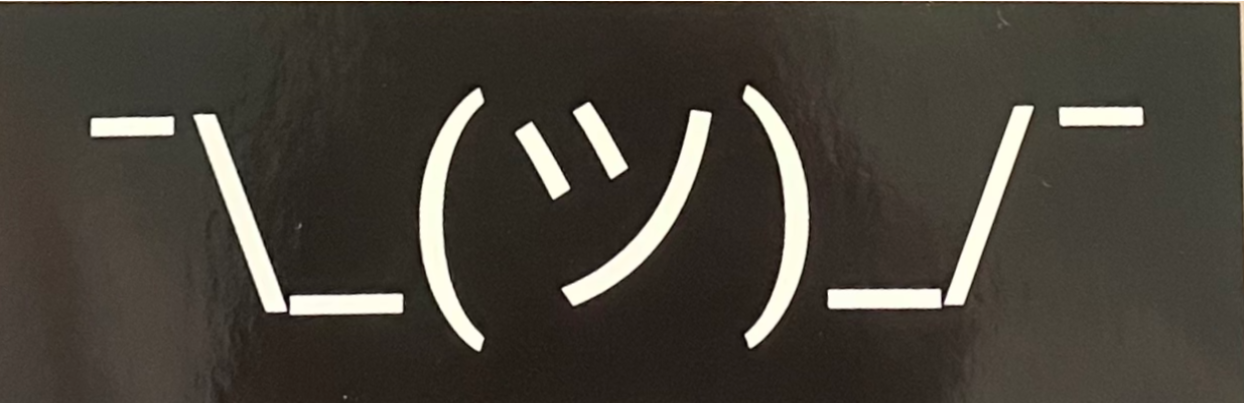 Shrug Emoji ¯\_(ツ)_/¯ Sticker