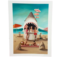 Sand Shark Bar Art Print