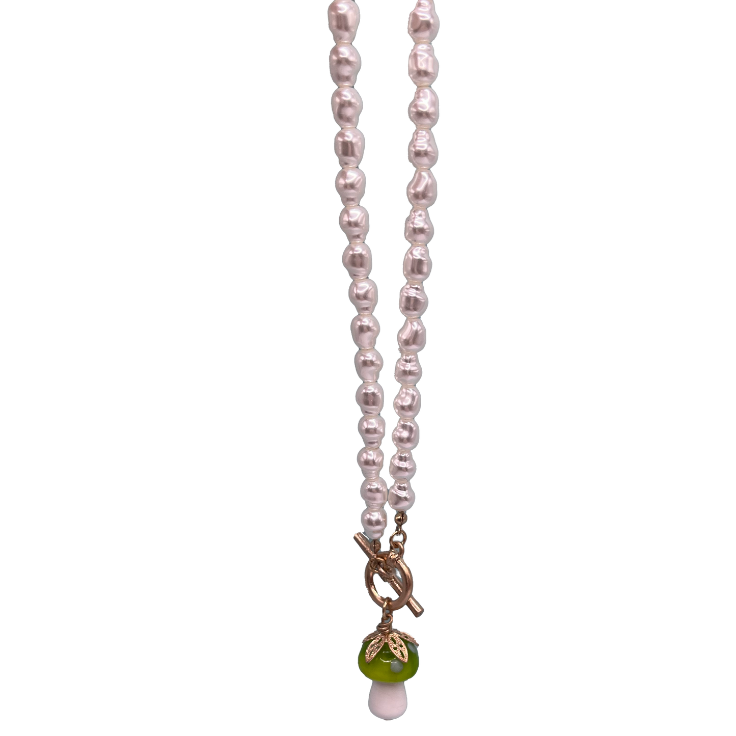 Pearled Mushroom Necklace