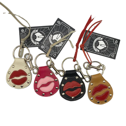 Leather Lips Keychain