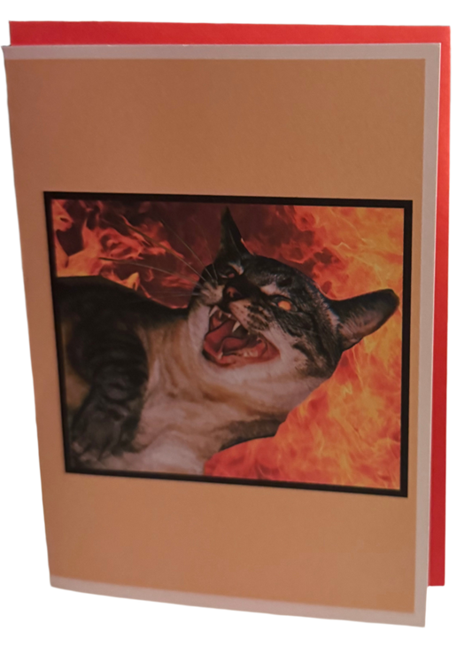 Feral Friend Greeting Card