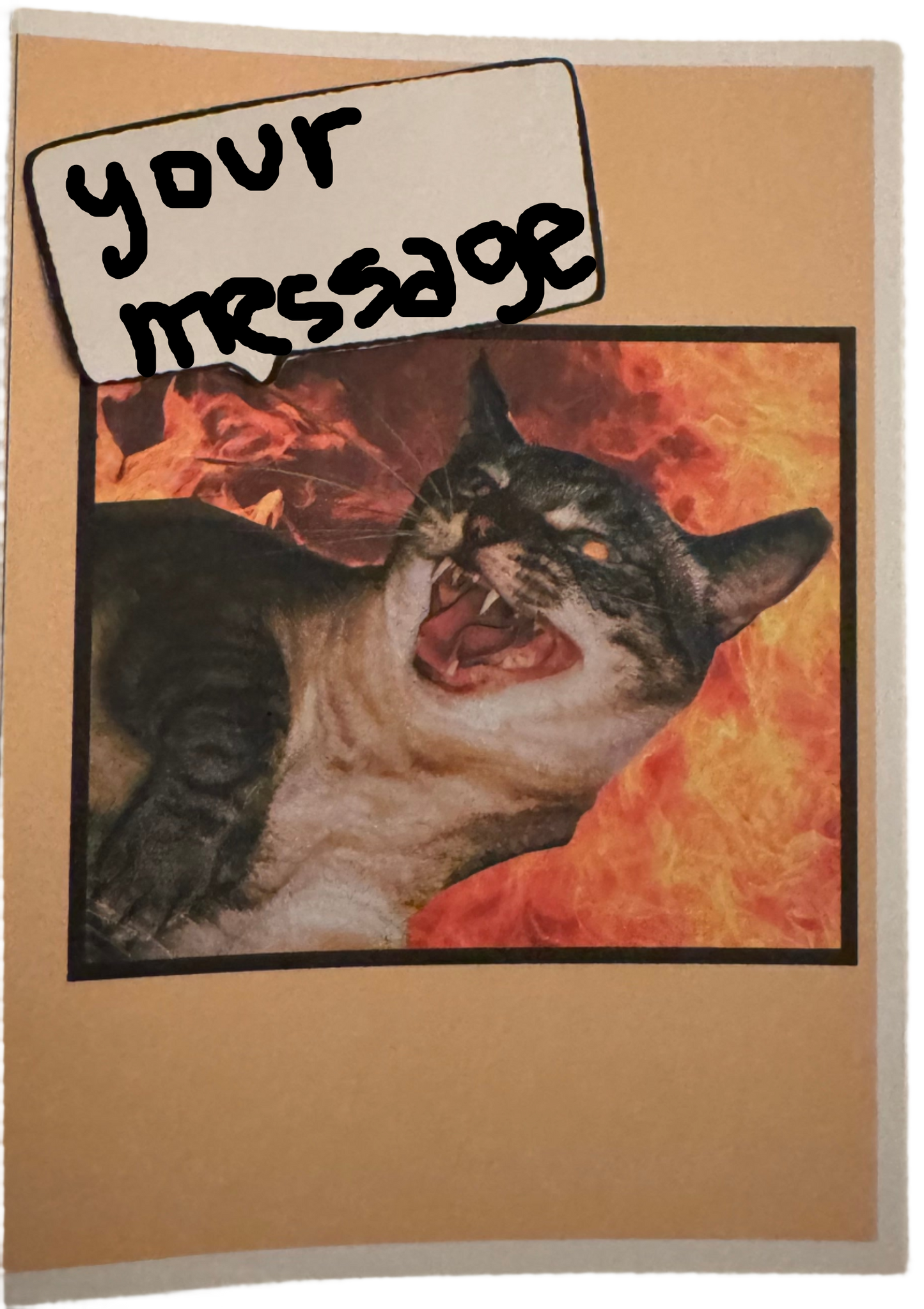 Feral Friend Greeting Card