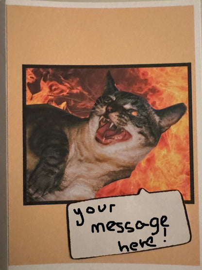 Feral Friend Greeting Card