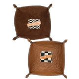 Long Beach Up-cycled Leather Catch-All