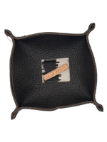 Long Beach Up-cycled Leather Catch-All