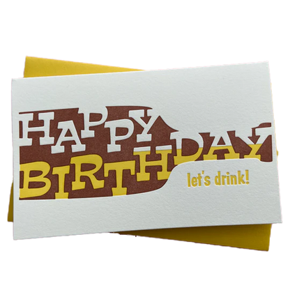 Boozy Birthday Card
