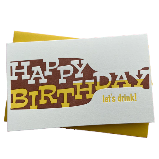 Boozy Birthday Card