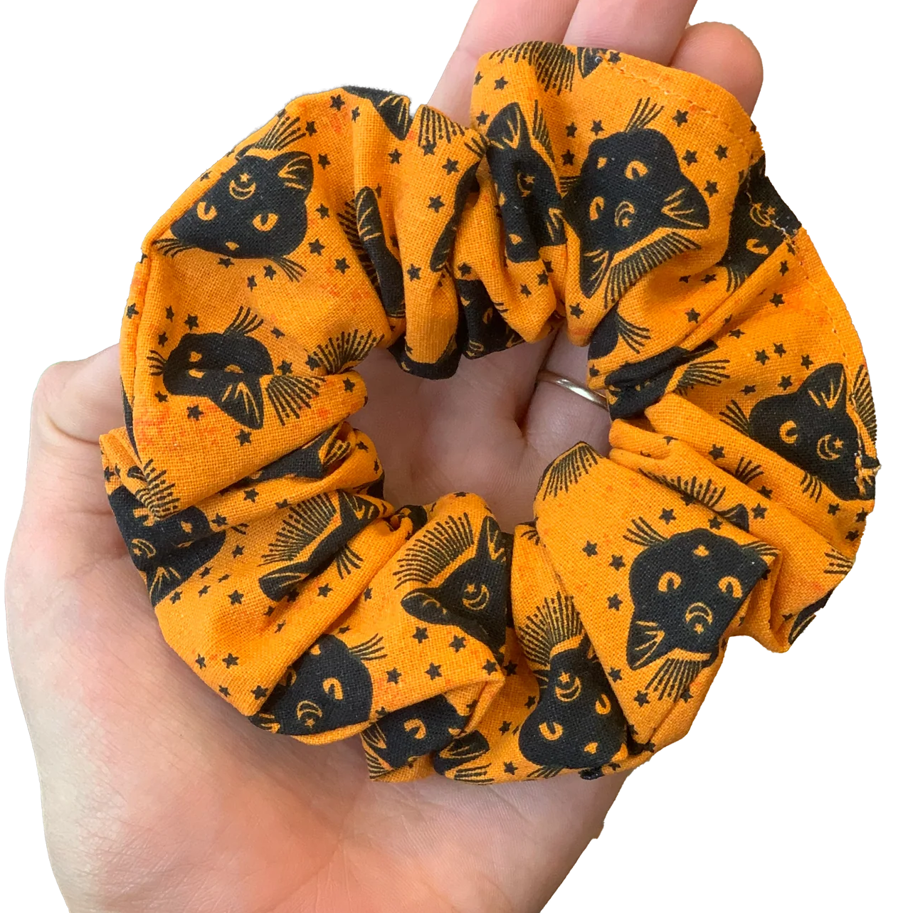 Black Cats Handmade Scrunchy