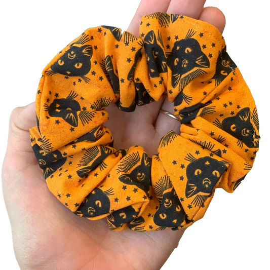 Black Cats Handmade Scrunchy