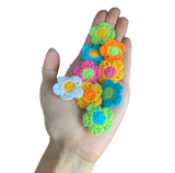 Crochet Daisy Croc Charm