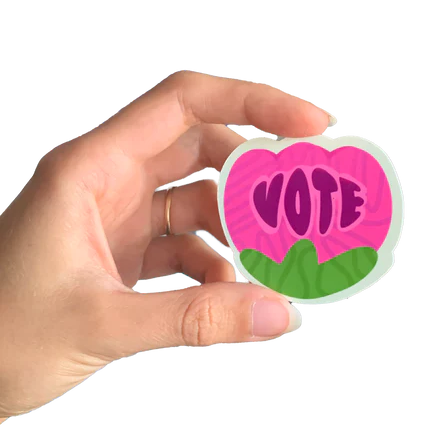 Vote Tulip Sticker