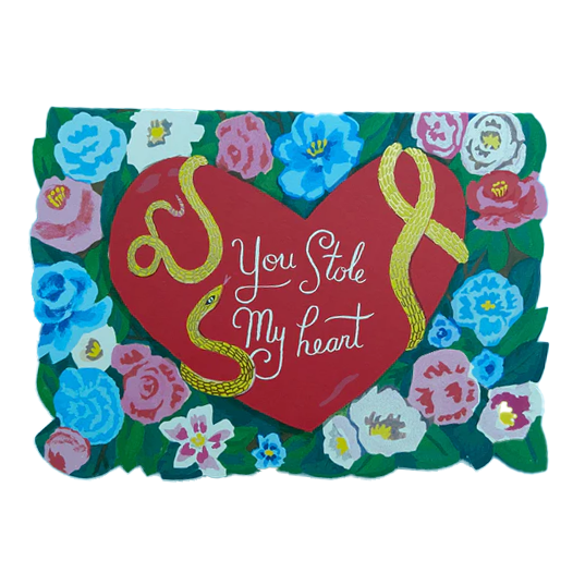 You Stole My Heart Snake Card