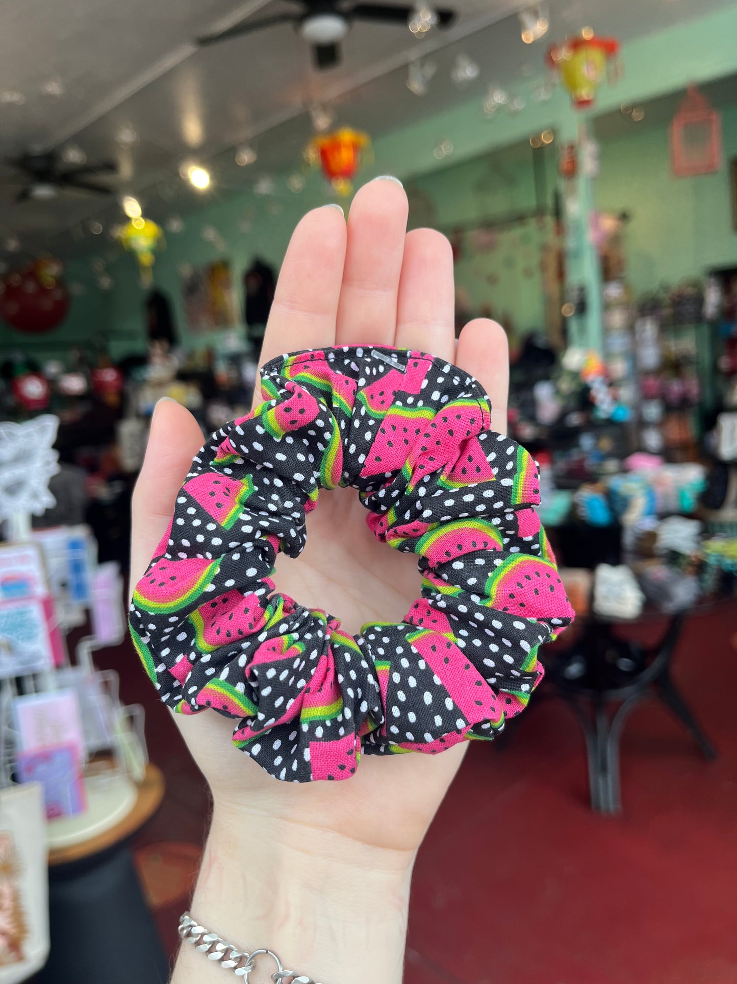 Summer Watermelon Handmade Scrunchy