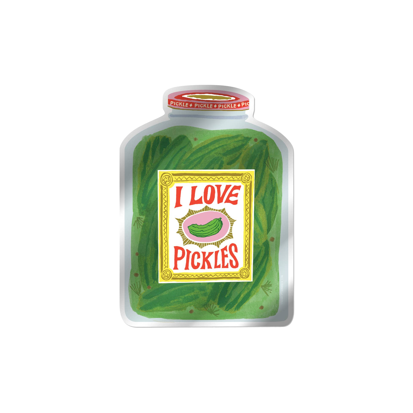 I Love Pickles Sticker