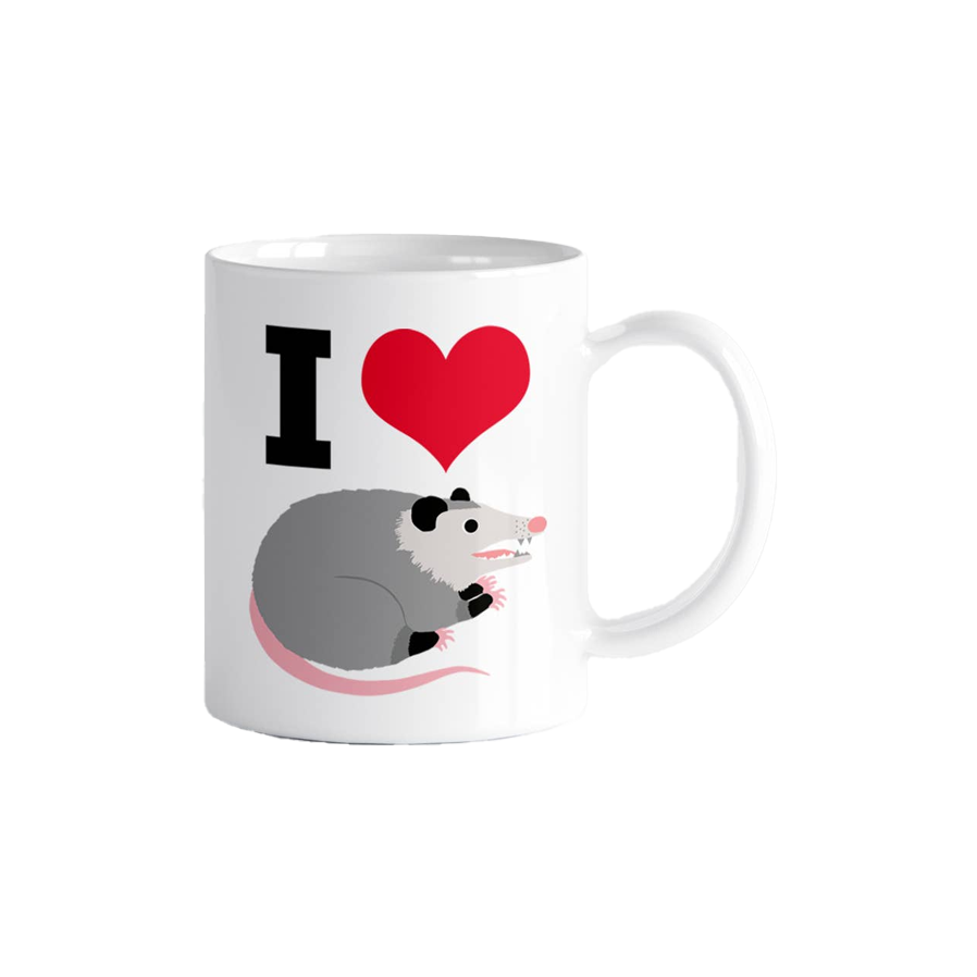 I Heart Possums Ceramic Coffee Mug