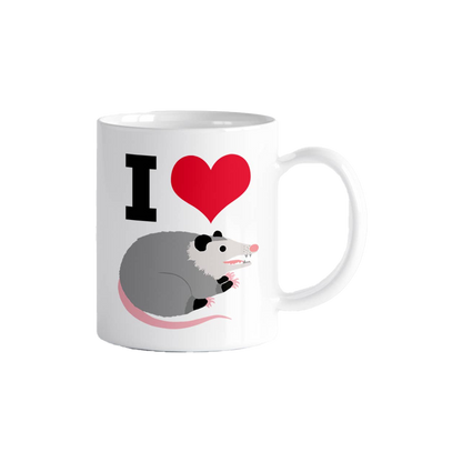 I Heart Possums Ceramic Coffee Mug