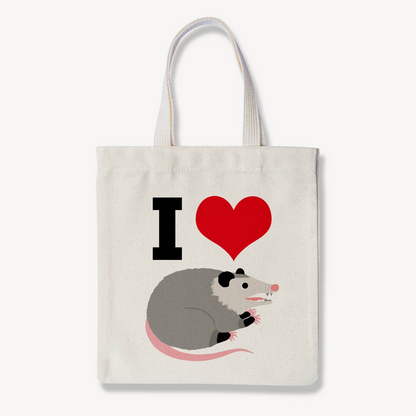 I Heart Possums - Canvas Tote Bag