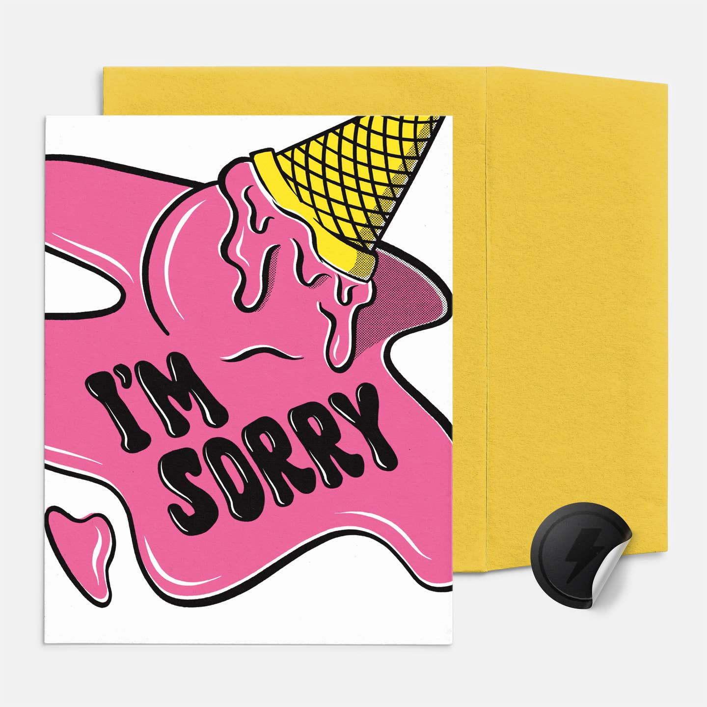 I'm Sorry Melted Ice Cream Apology Card