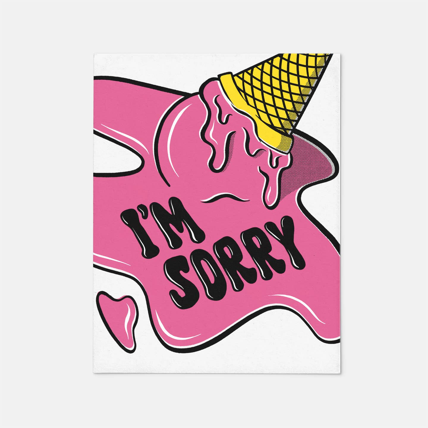 I'm Sorry Melted Ice Cream Apology Card