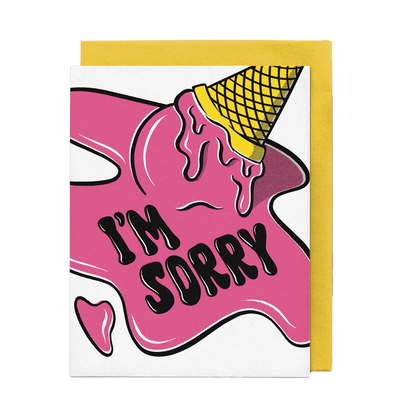 I'm Sorry Melted Ice Cream Apology Card
