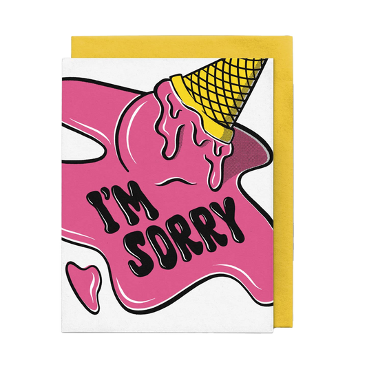 I'm Sorry Melted Ice Cream Apology Card