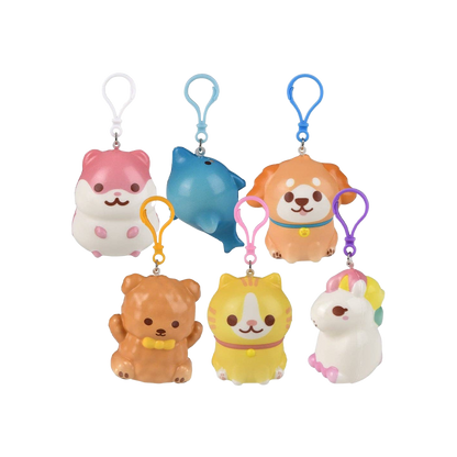 Kawaii Animals Squish Backpack Clip