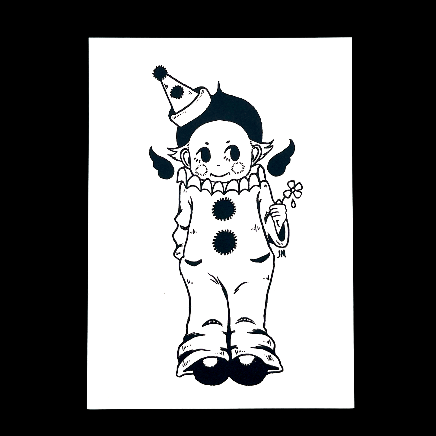 Kewpie Clown Art Print