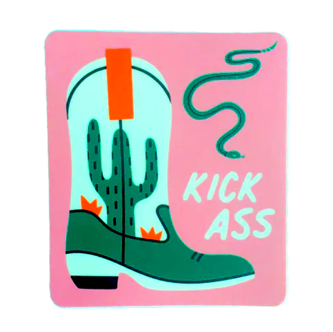 Kick Ass Sticker