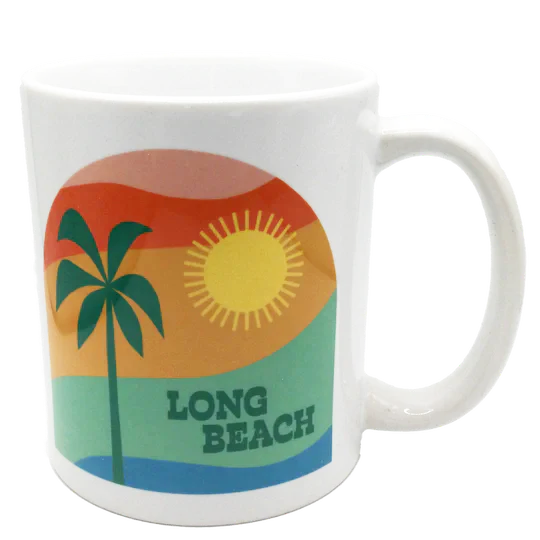 Tropical View Long Beach Mug