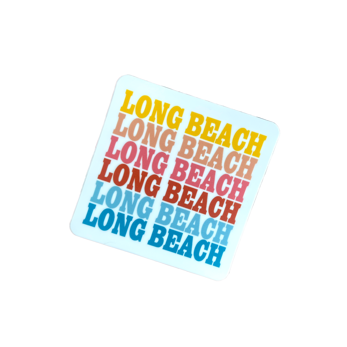 Long Beach Retro Sticker