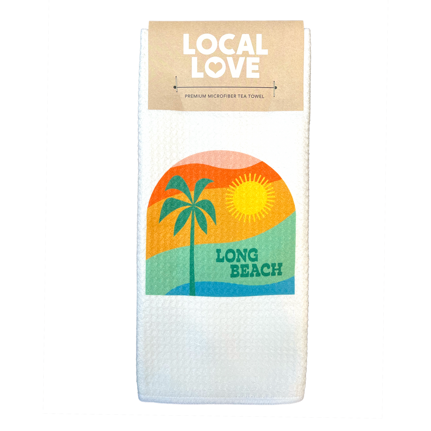 Long Beach Tea Towel