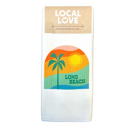 Long Beach Tea Towel