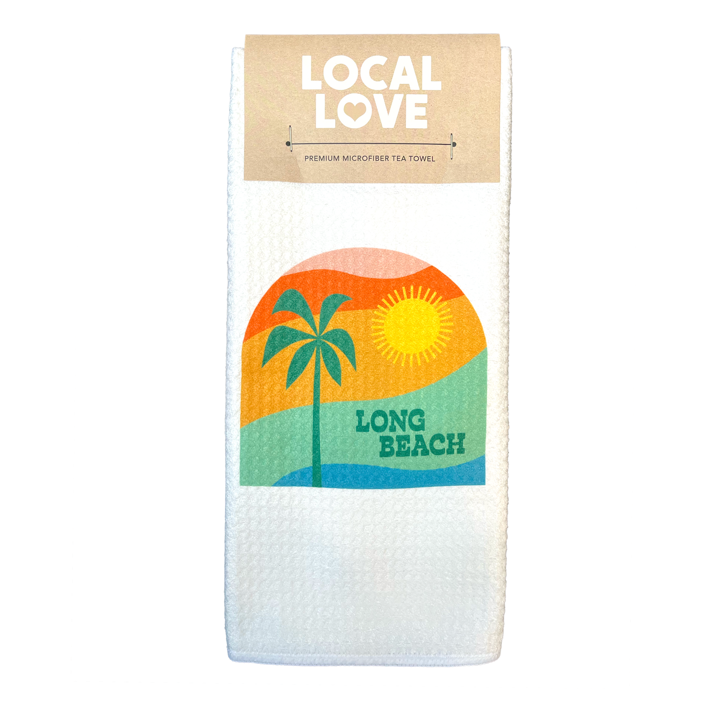 Long Beach Tea Towel